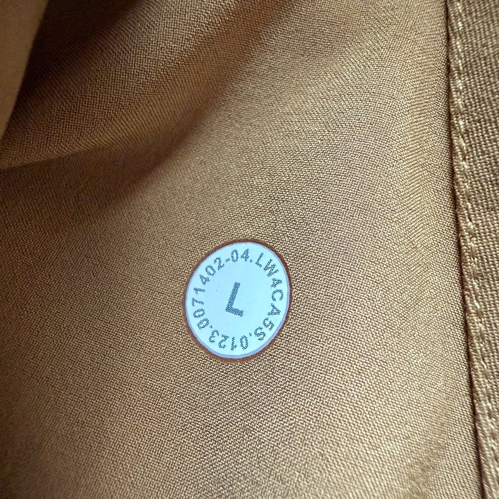 Lululemon Athletica Cinch-Waist Stretch Bold Beige Full Zip Outdoor Shirt Jacket - Picture 12 of 15